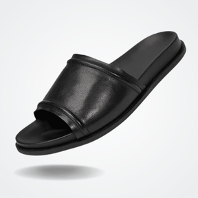 Sandália Slide Masculina de Couro