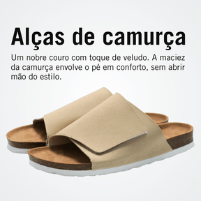 Sandália Masculina de Couro Confort