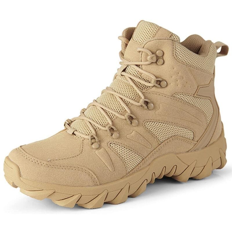 Bota de Couro Masculina  Militar Confortável