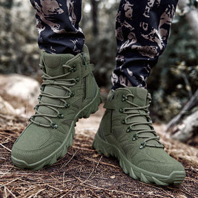 Bota de Couro Masculina  Militar Confortável