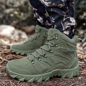 Bota de Couro Masculina  Militar Confortável