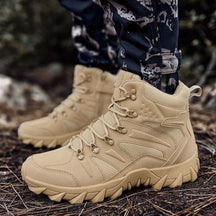 Bota de Couro Masculina  Militar Confortável