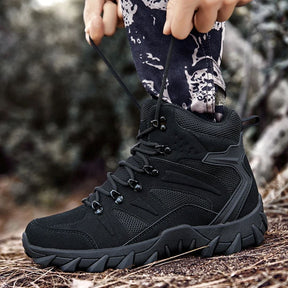 Bota de Couro Masculina  Militar Confortável